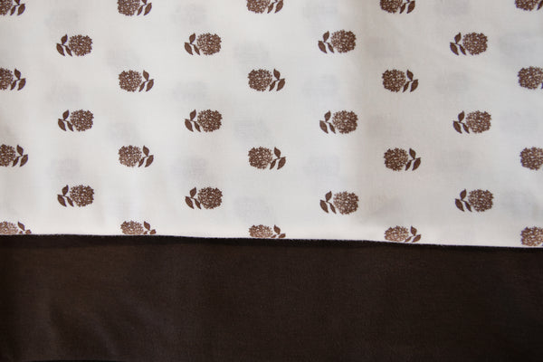Jersey Pillowcase Set - Chestnut Floral