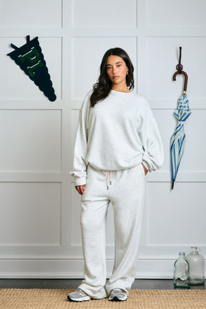Milk Bottle Sweatpants - Heather Grey