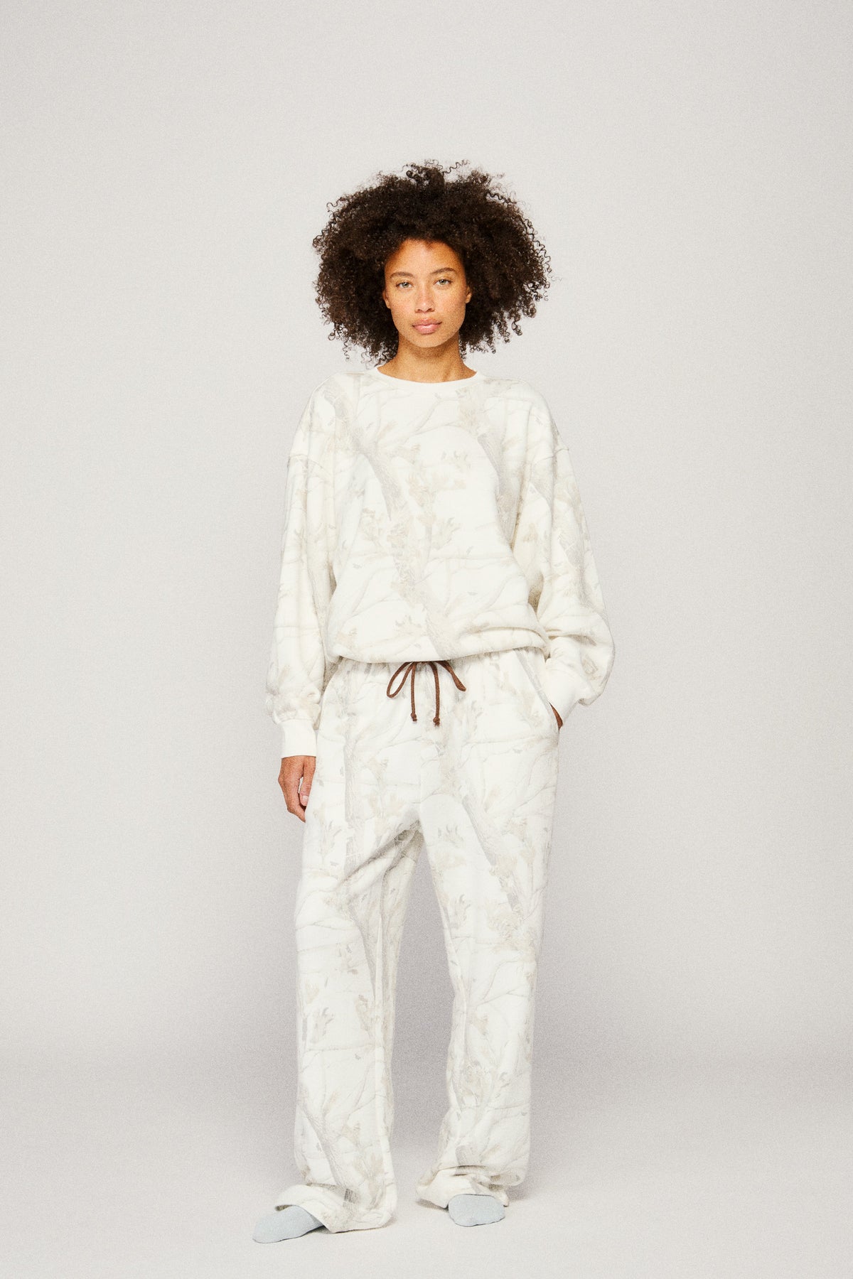 Straight Leg Sweatpant - Woodland Camo