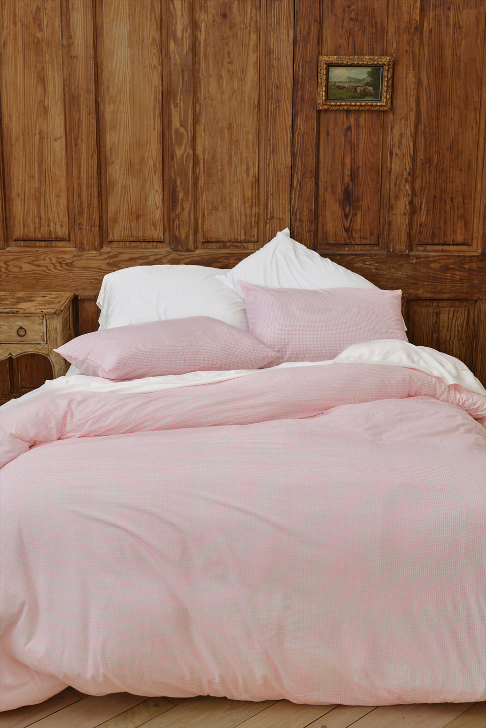 Farm Friends Bedding Kit - Pink Gingham