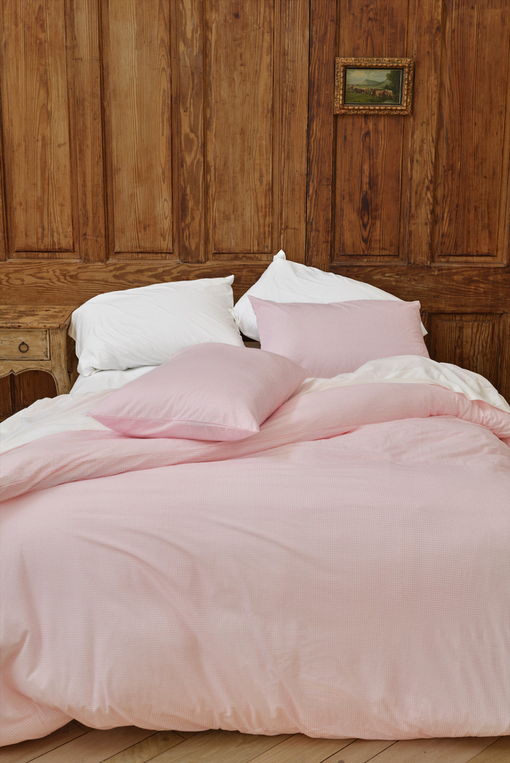 Farm Friends Bedding Kit - Pink Gingham