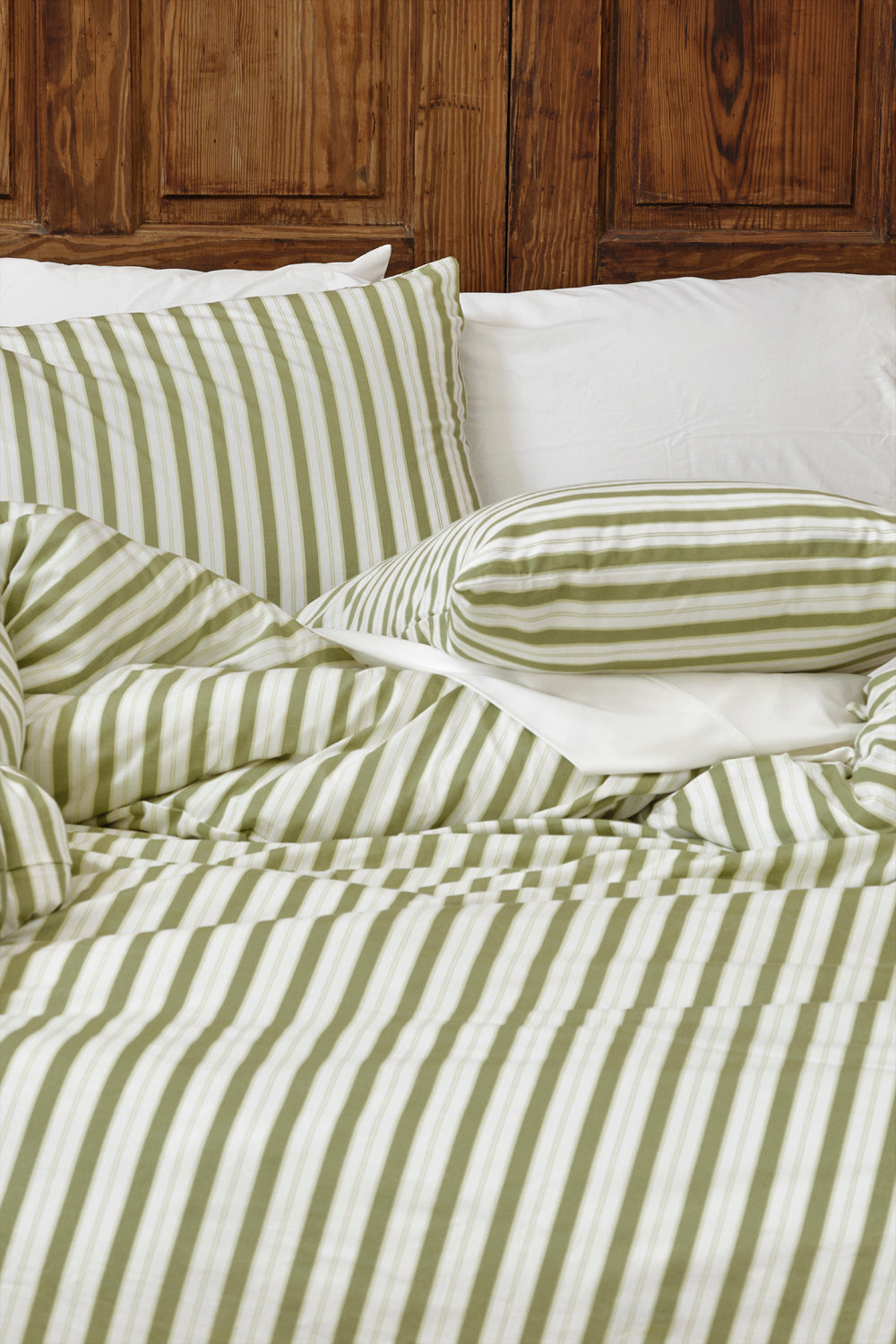 Farm Friends Bedding Kit - Green Pinstripe