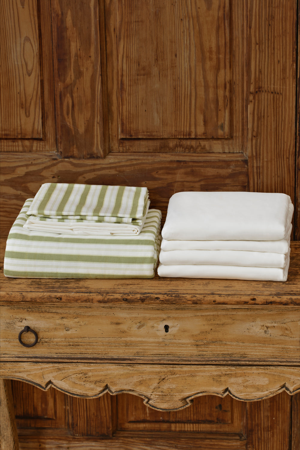 Farm Friends Bedding Kit - Green Pinstripe