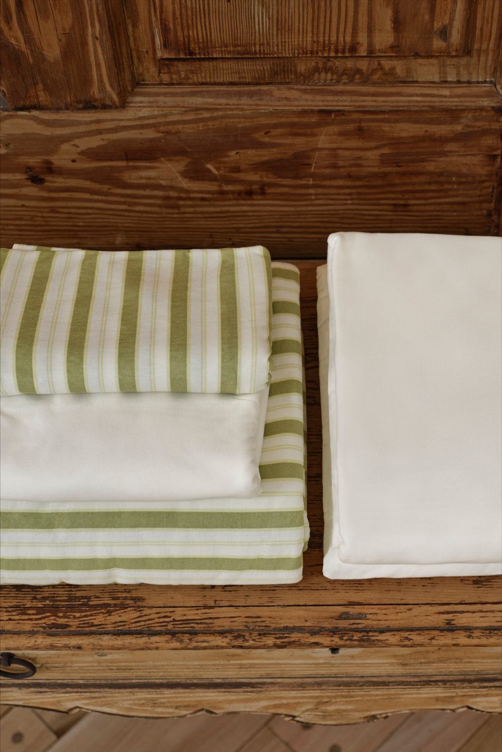 Farm Friends Bedding Kit - Green Pinstripe