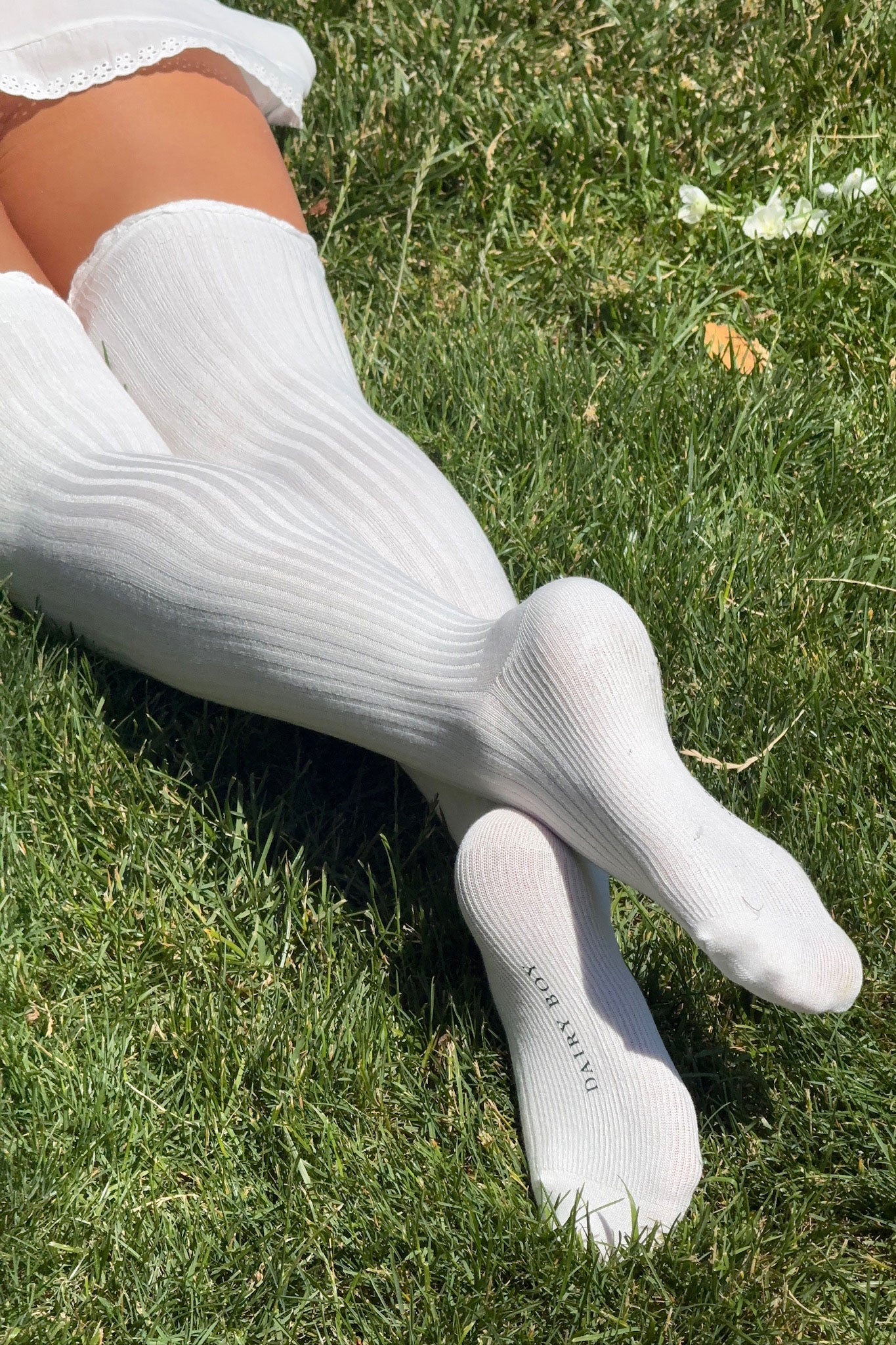Boot Sock - Soft White