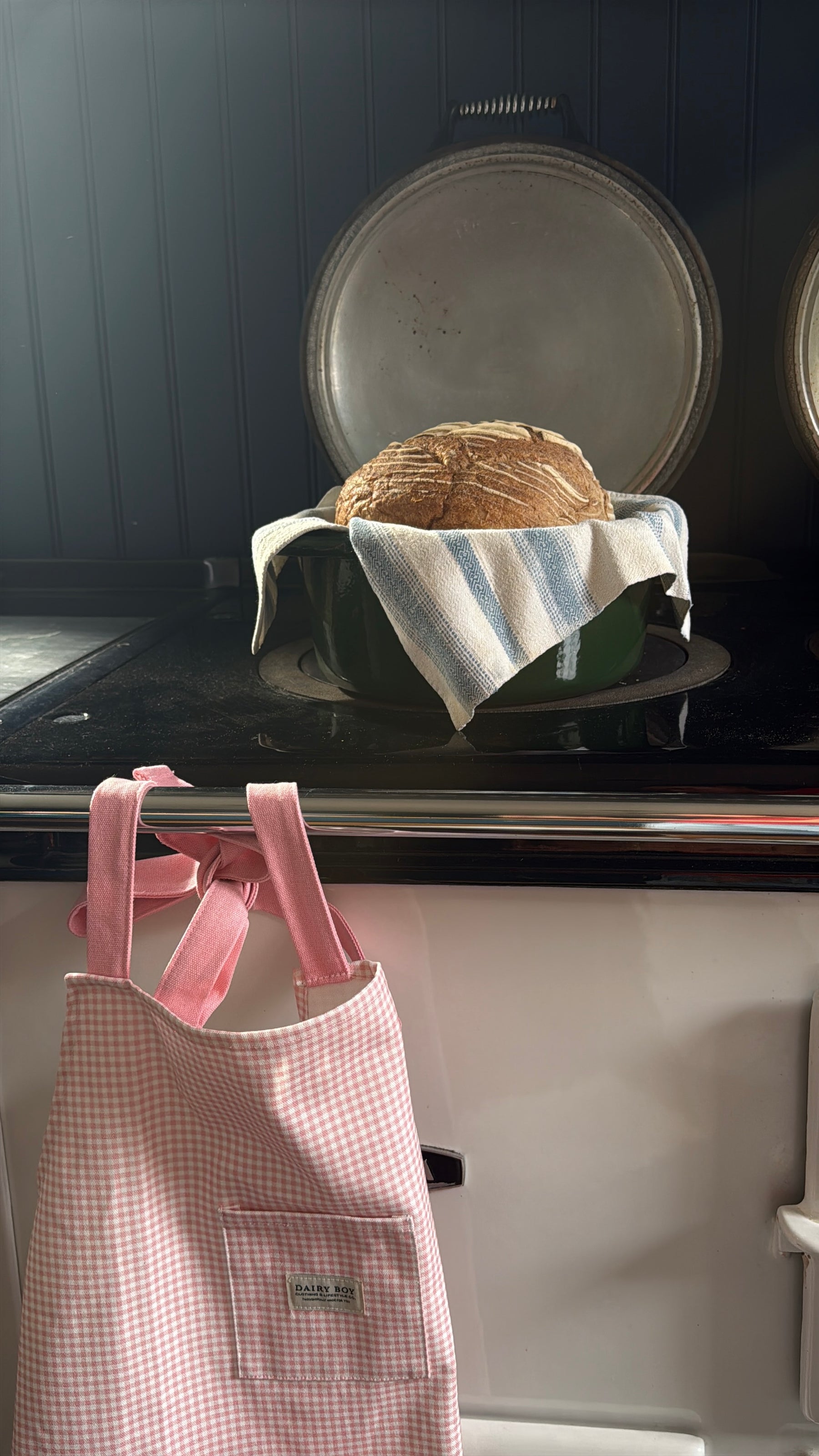 Farm Apron - Pink Gingham