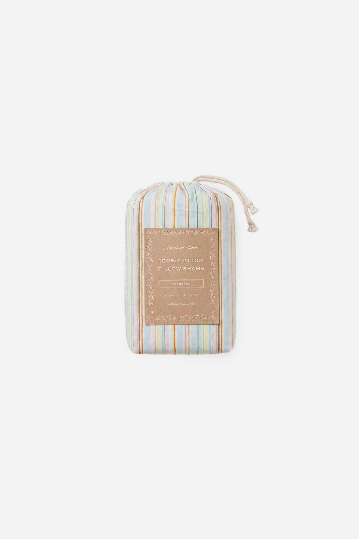 Farm Friends Sham Set - Ribbon Stripe