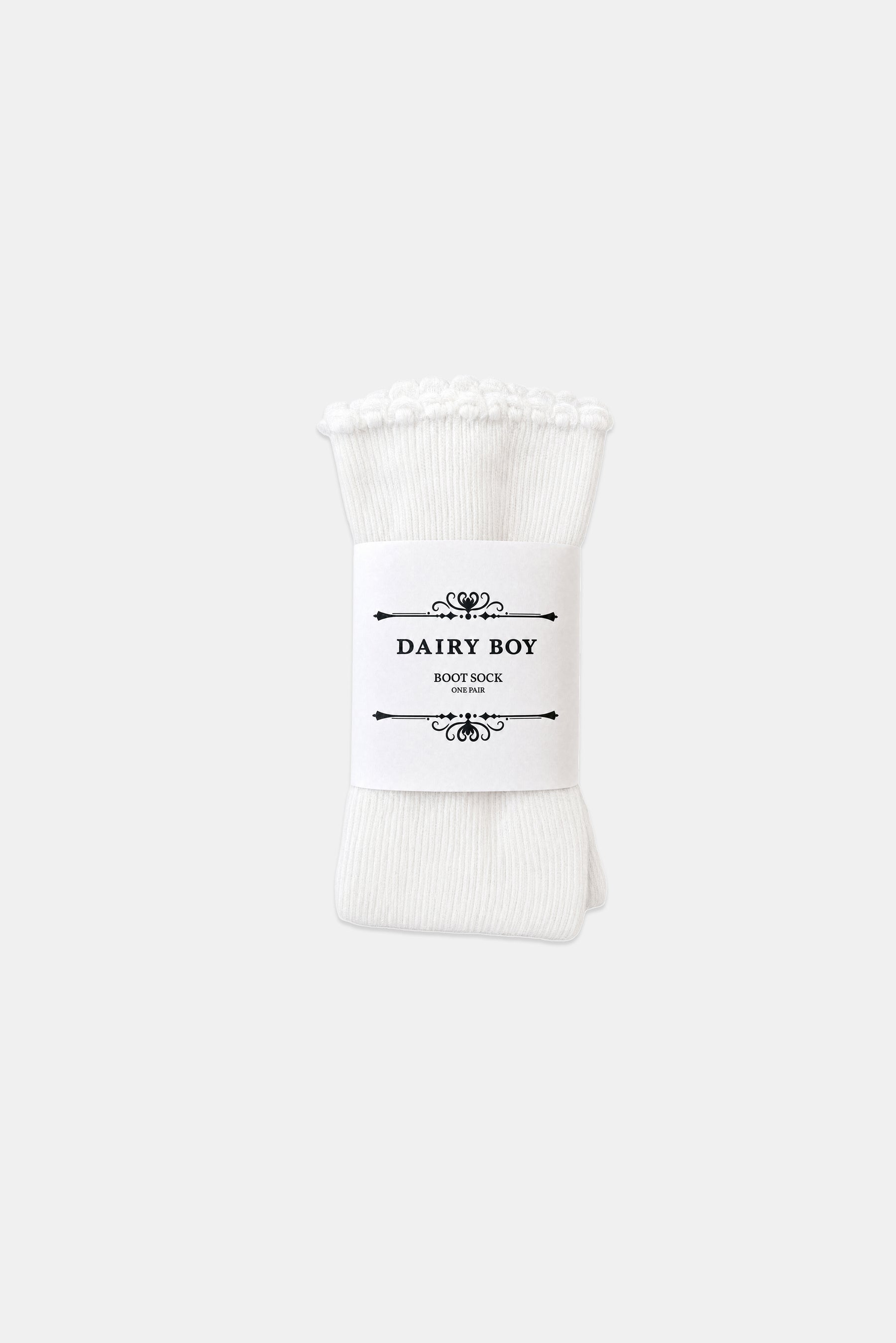 Boot Sock - Soft White