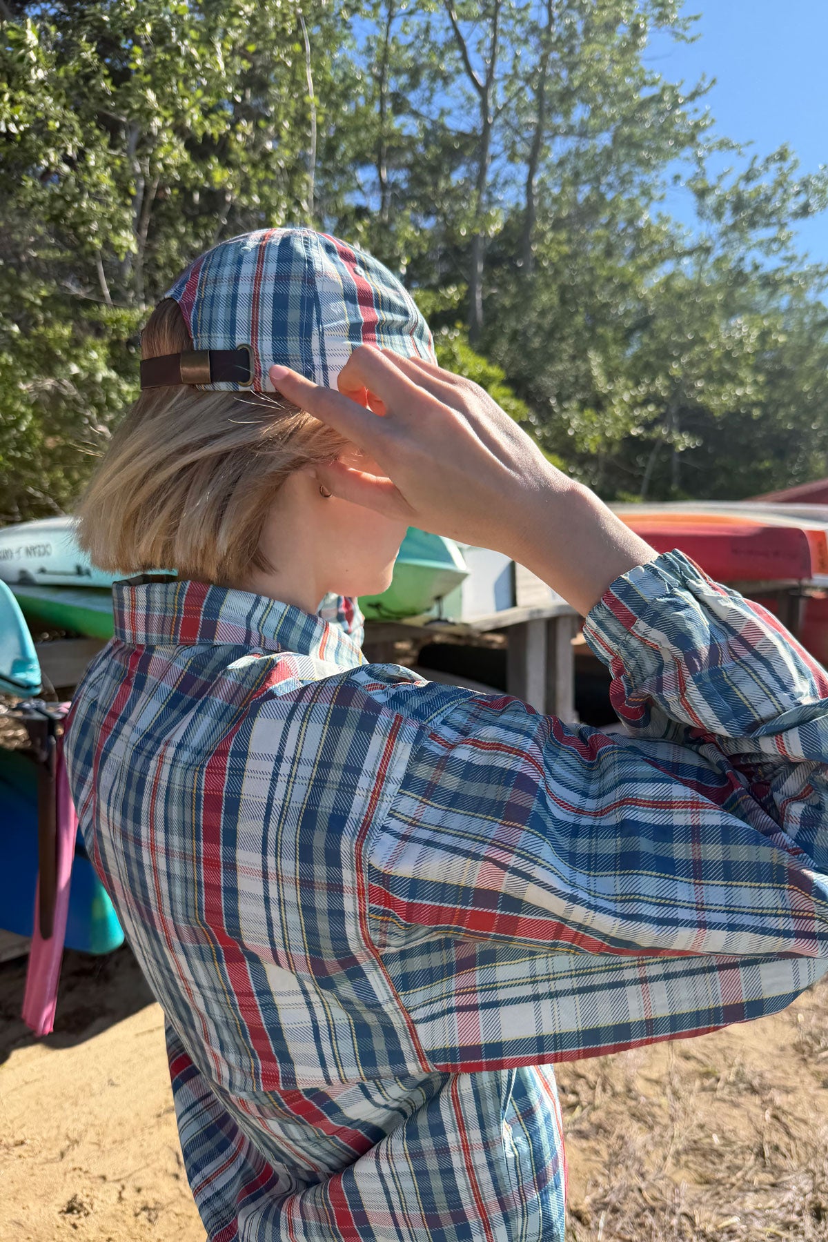 Race Day Baseball Hat - Easy Street Plaid
