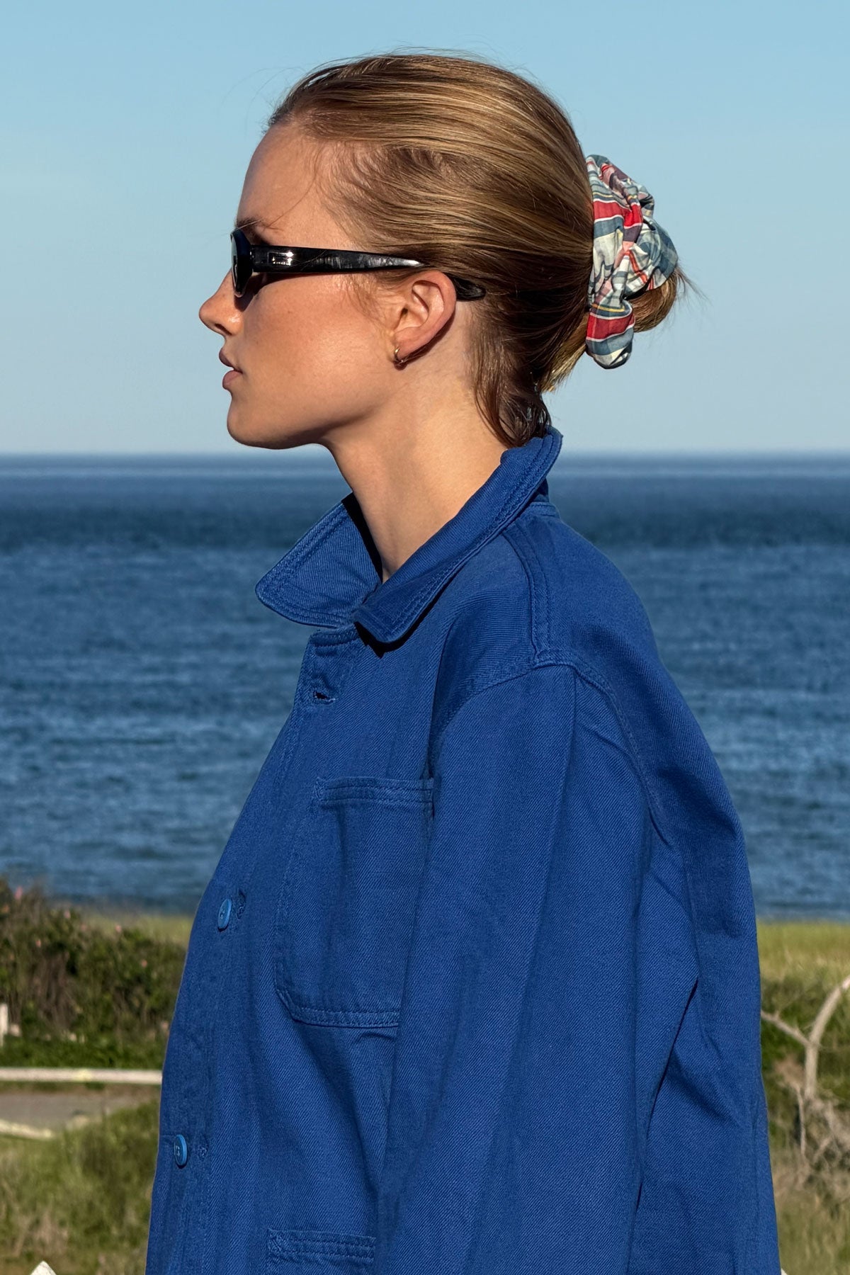 Jumbo Scrunchie - Easy Street Plaid