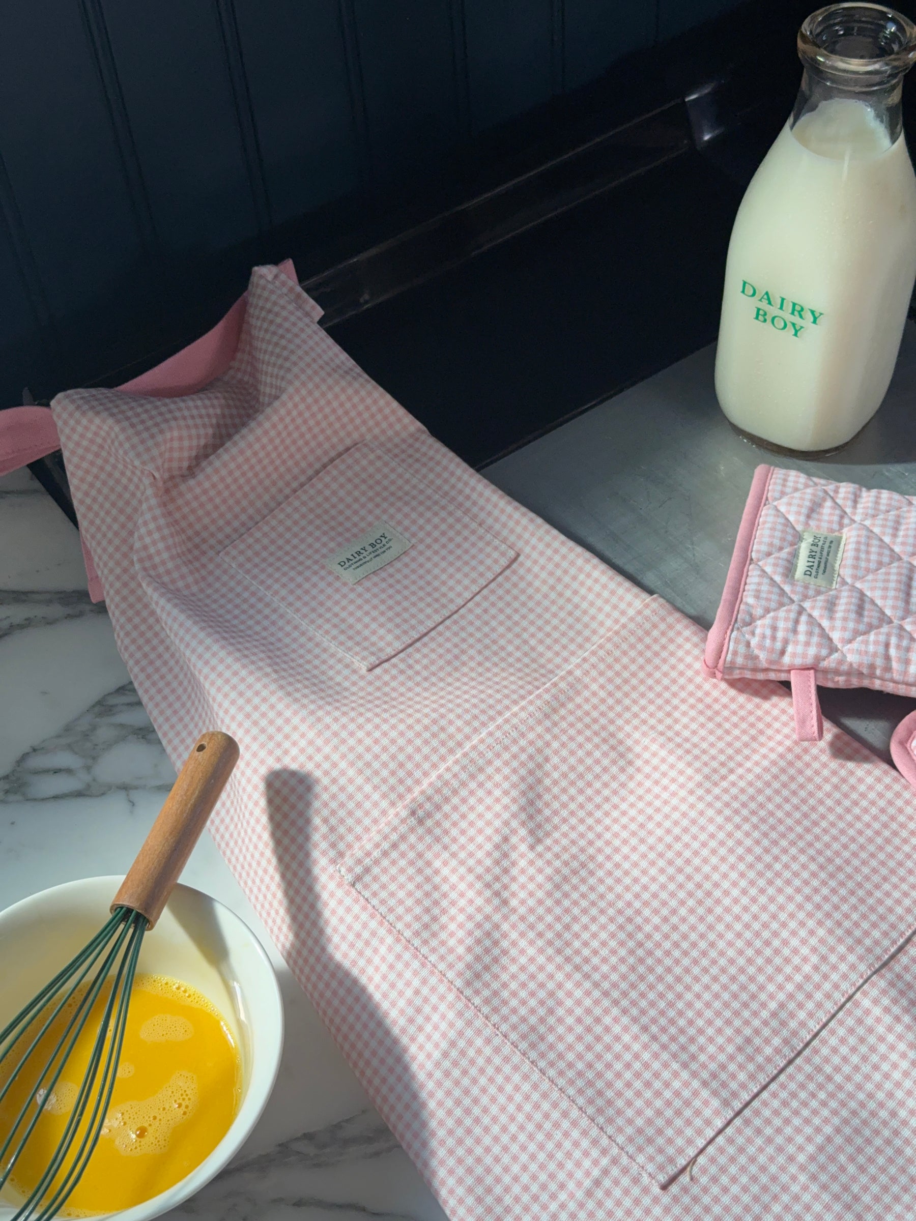 Farm Apron - Pink Gingham