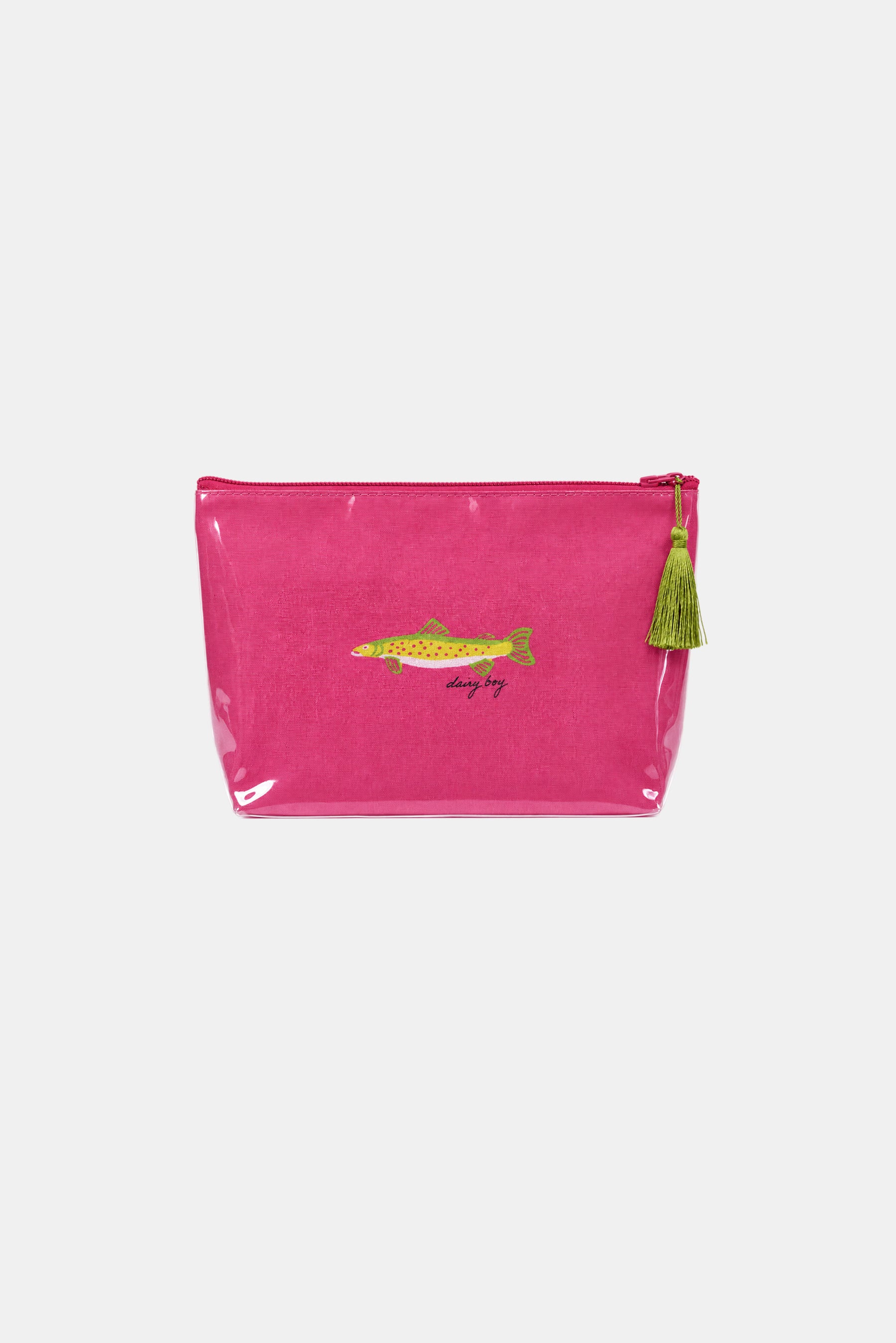 Shell & Sail Makeup Bag - Neon Fish