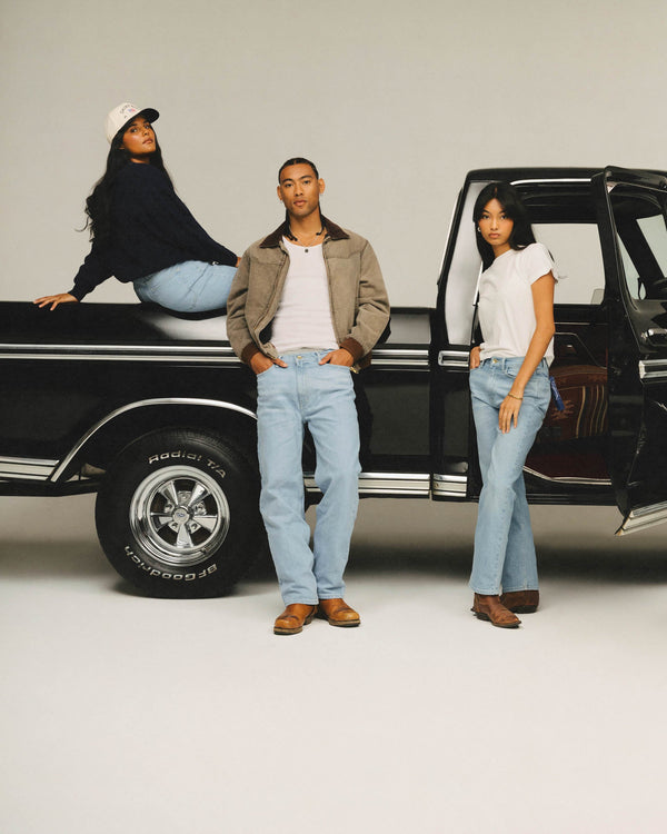 Relaxed Straight Leg Denim - Light Wash