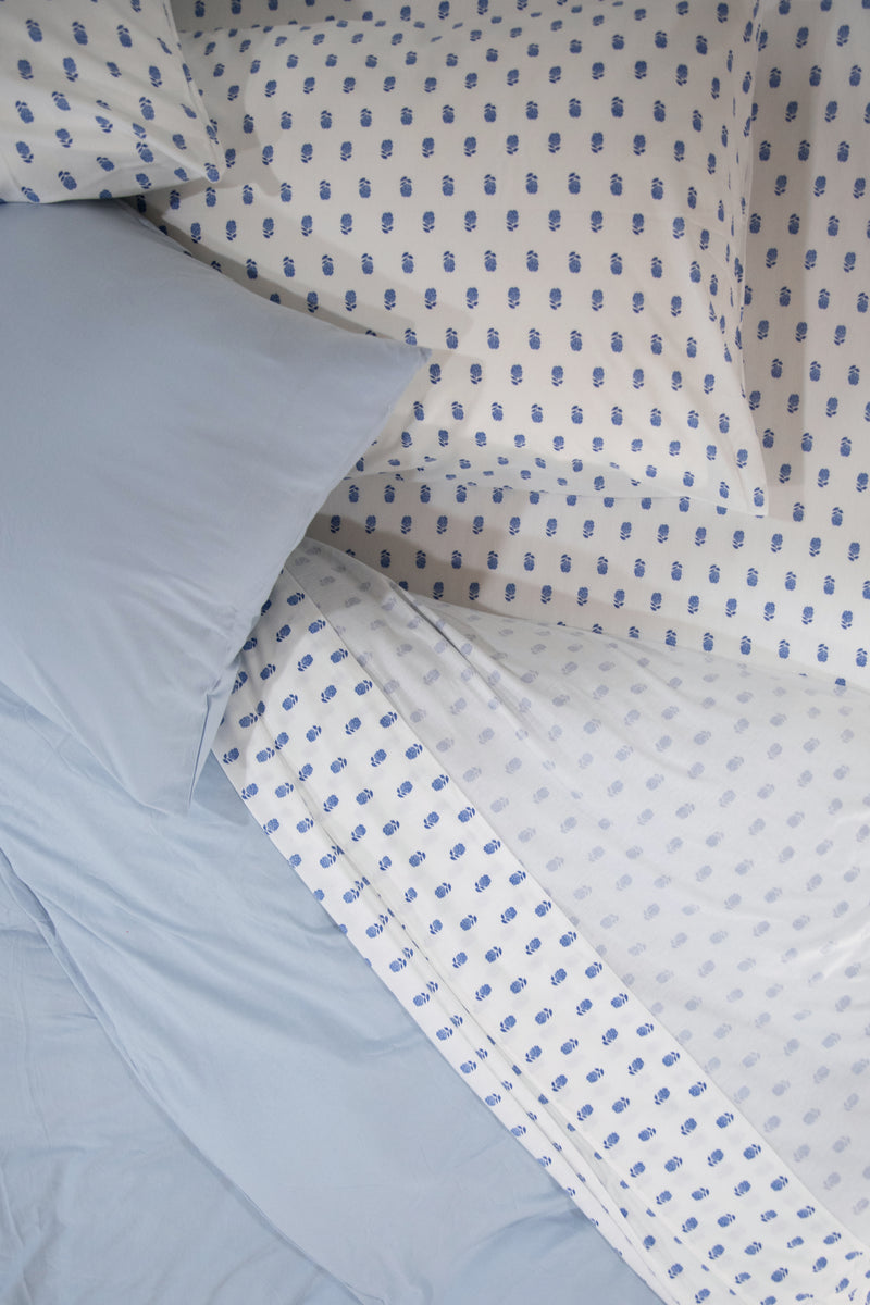 Jersey Pillowcase Set - Bluebell Floral