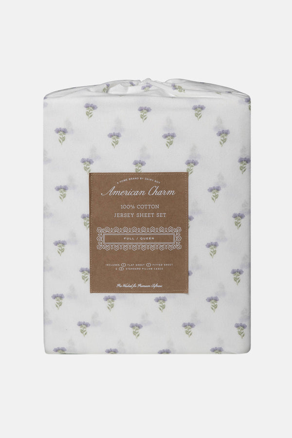 Cottage Floral Sheet Set - Lilac