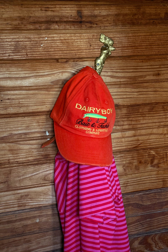 Bait & Tackle Baseball Hat - Orange
