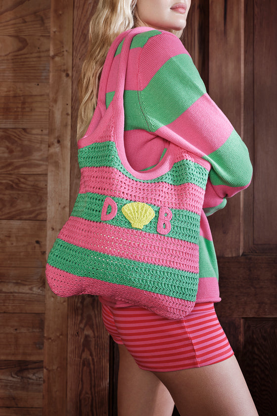 The Cove Bag - Watermelon Stripe