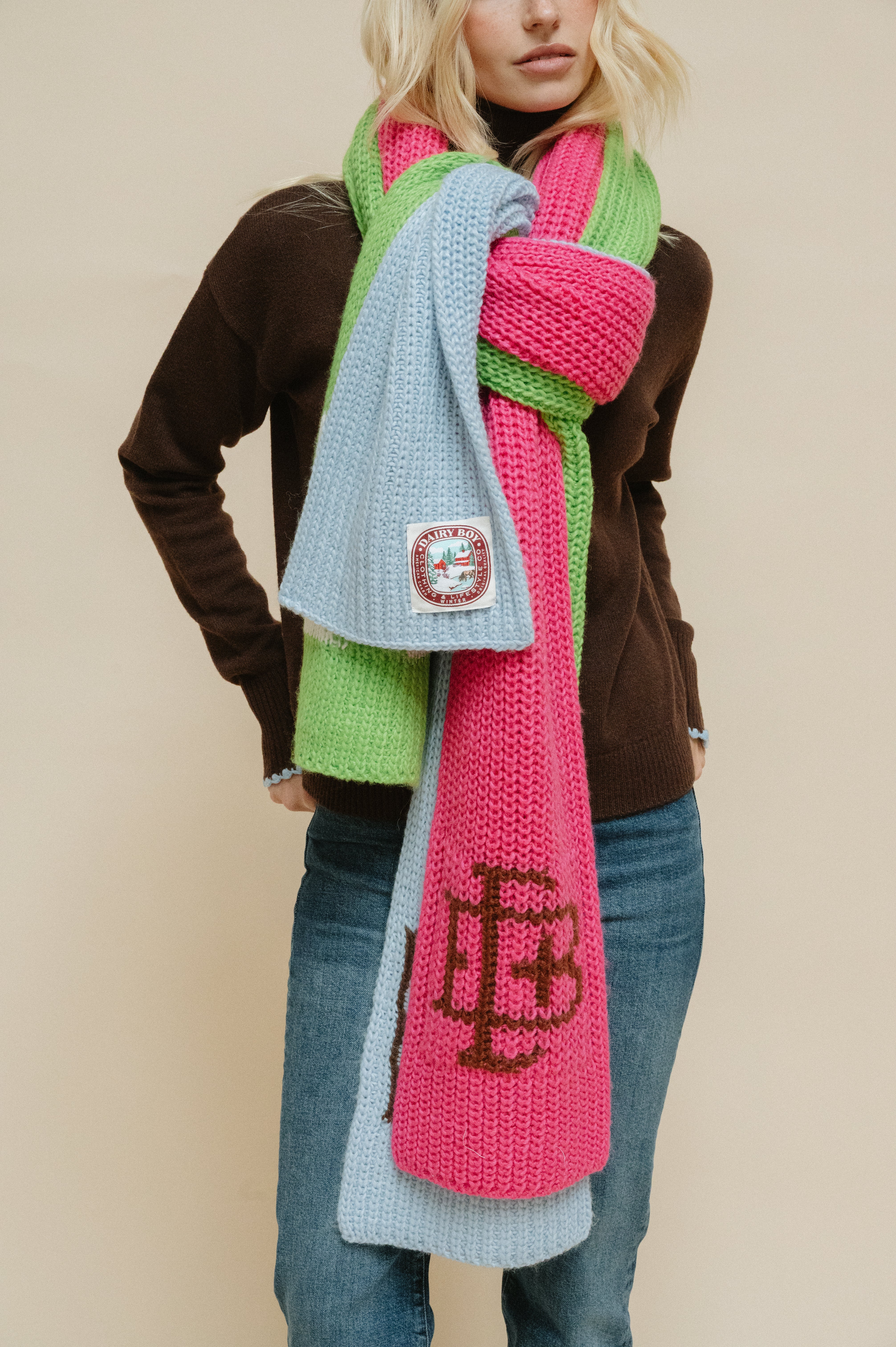Winter Scarf - Powder Blue - Dairy Boy