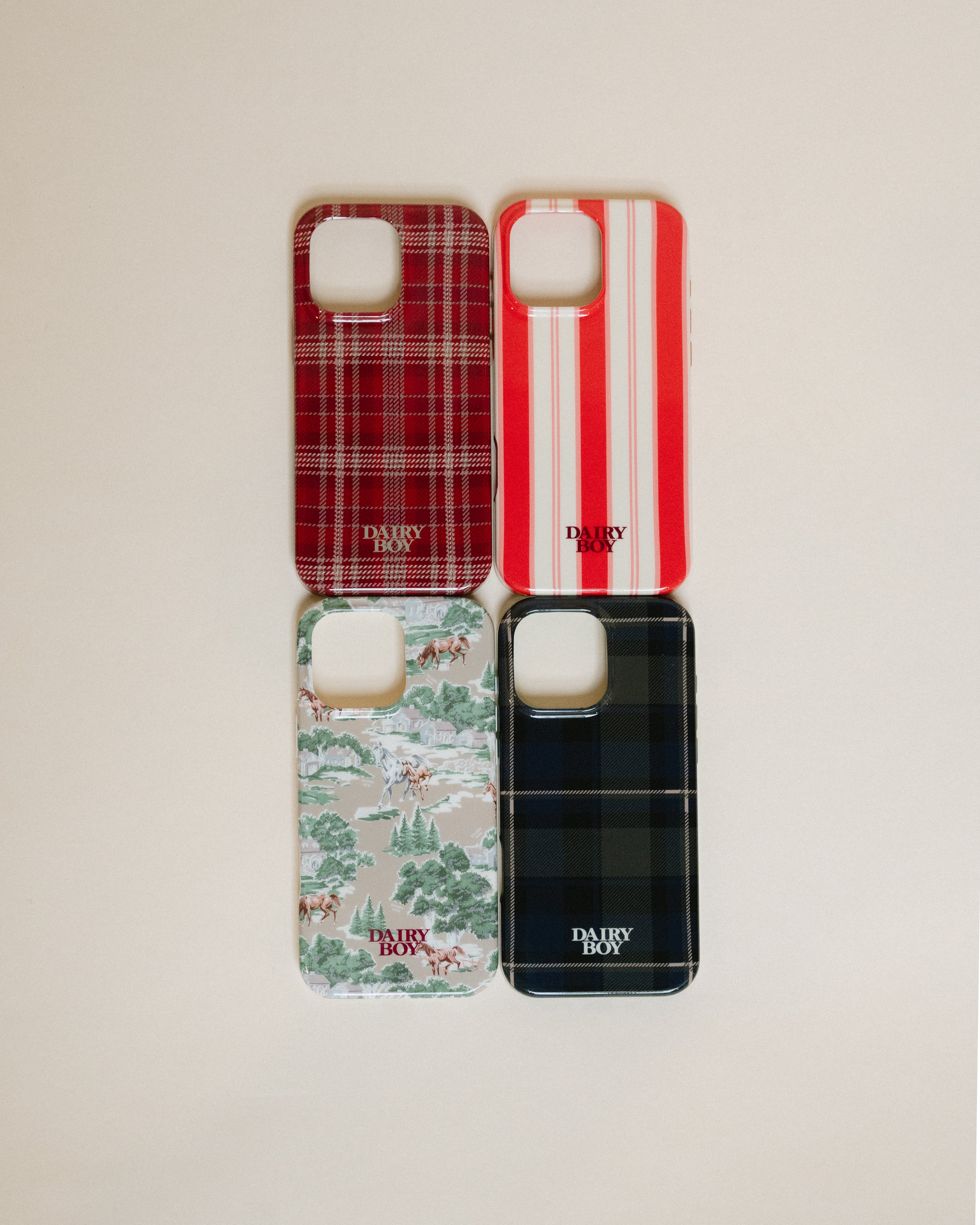 Holiday Phone Case - Hunter Plaid - Dairy Boy