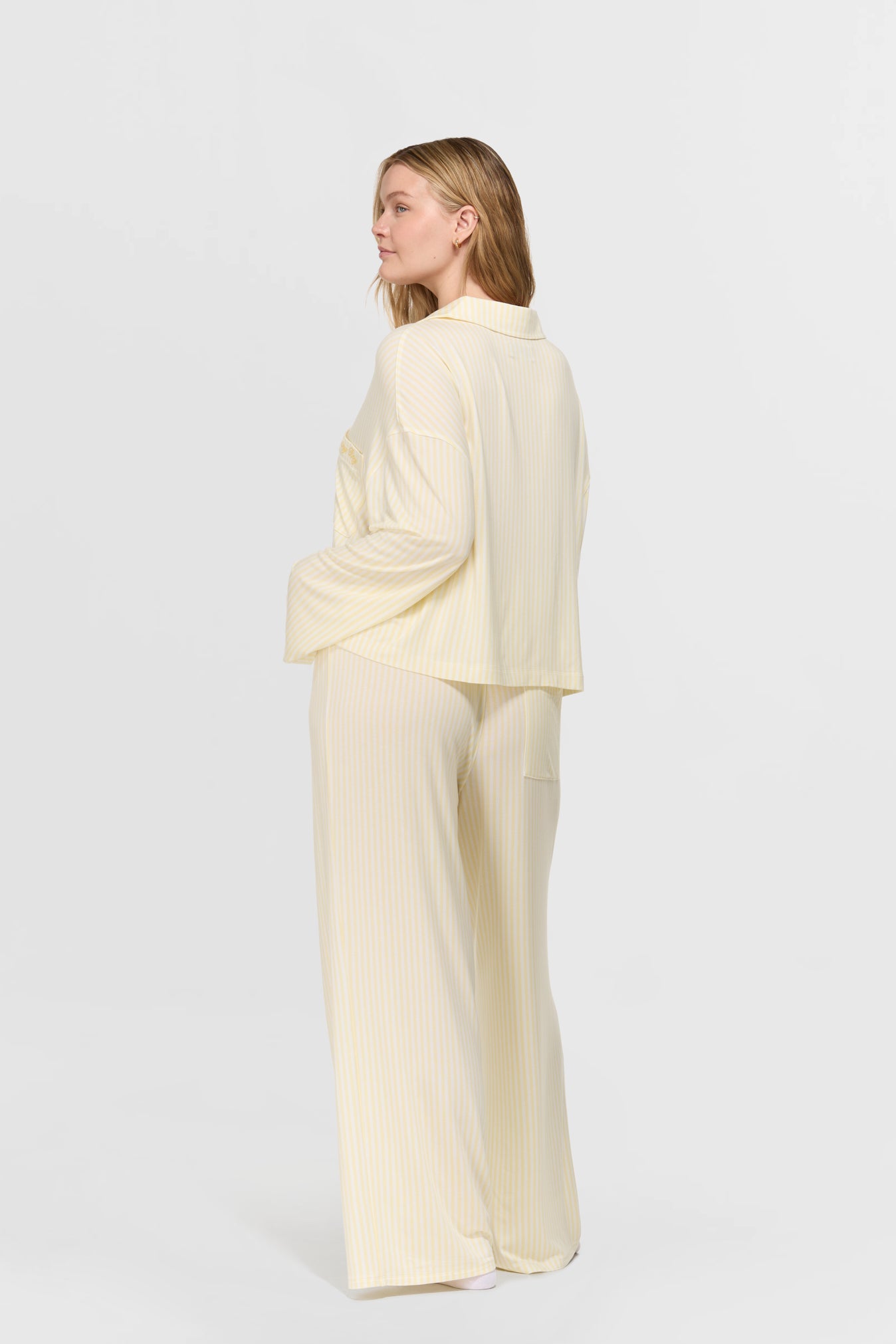 Butter Sleep Set - Lemon Pinstripe