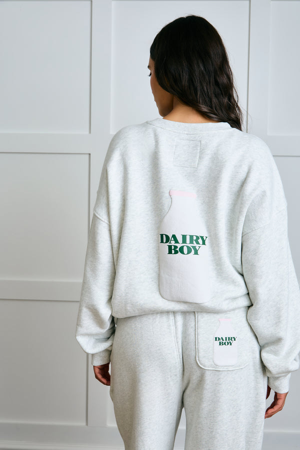 Milk Bottle Sweatpants - Heather Grey