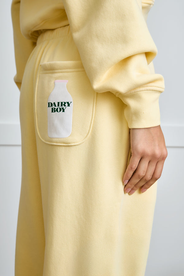Milk Bottle Sweatpants - Yellow