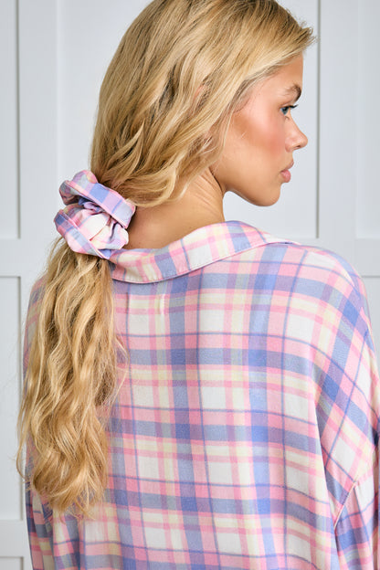 Garden Bed Scrunchie - Country Check