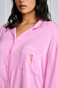 Garden Bed Sleep Set - Carrot in Taffy