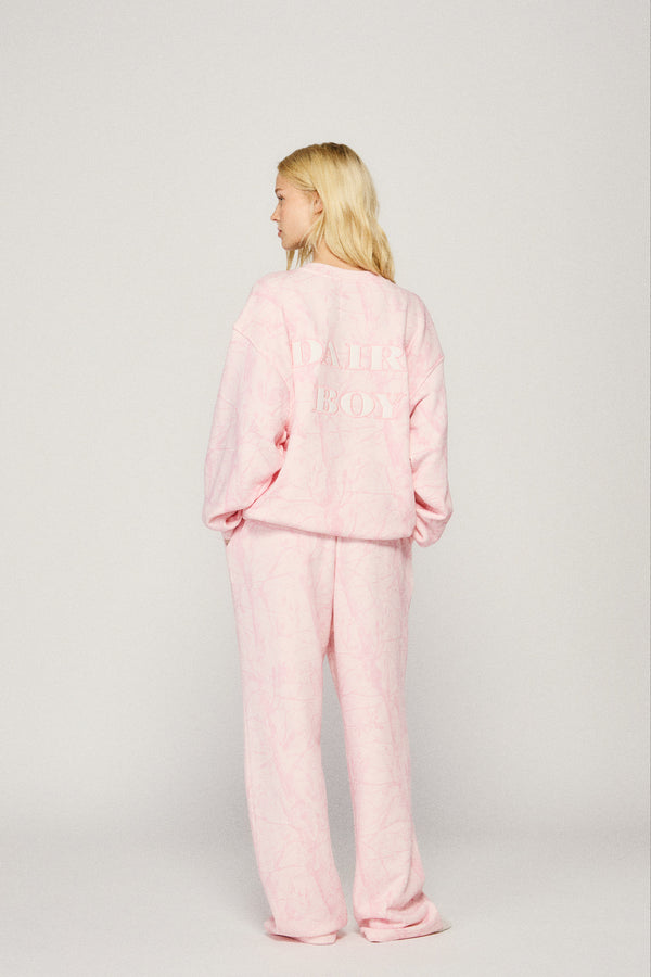 Straight Leg Sweatpant - Bubblegum Camo