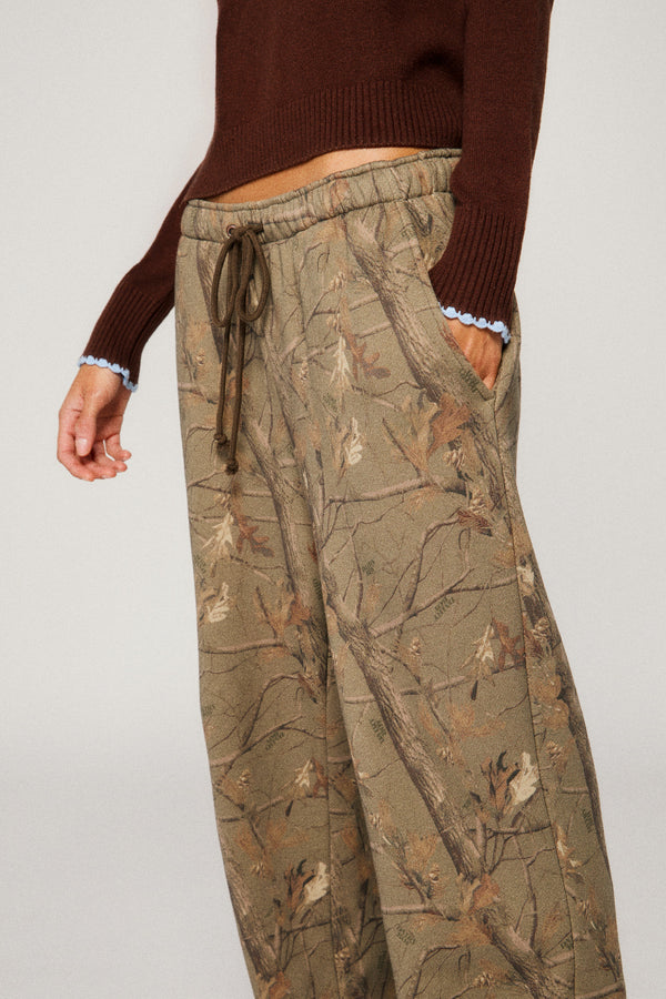 Straight Leg Sweatpant - Evergreen Camo