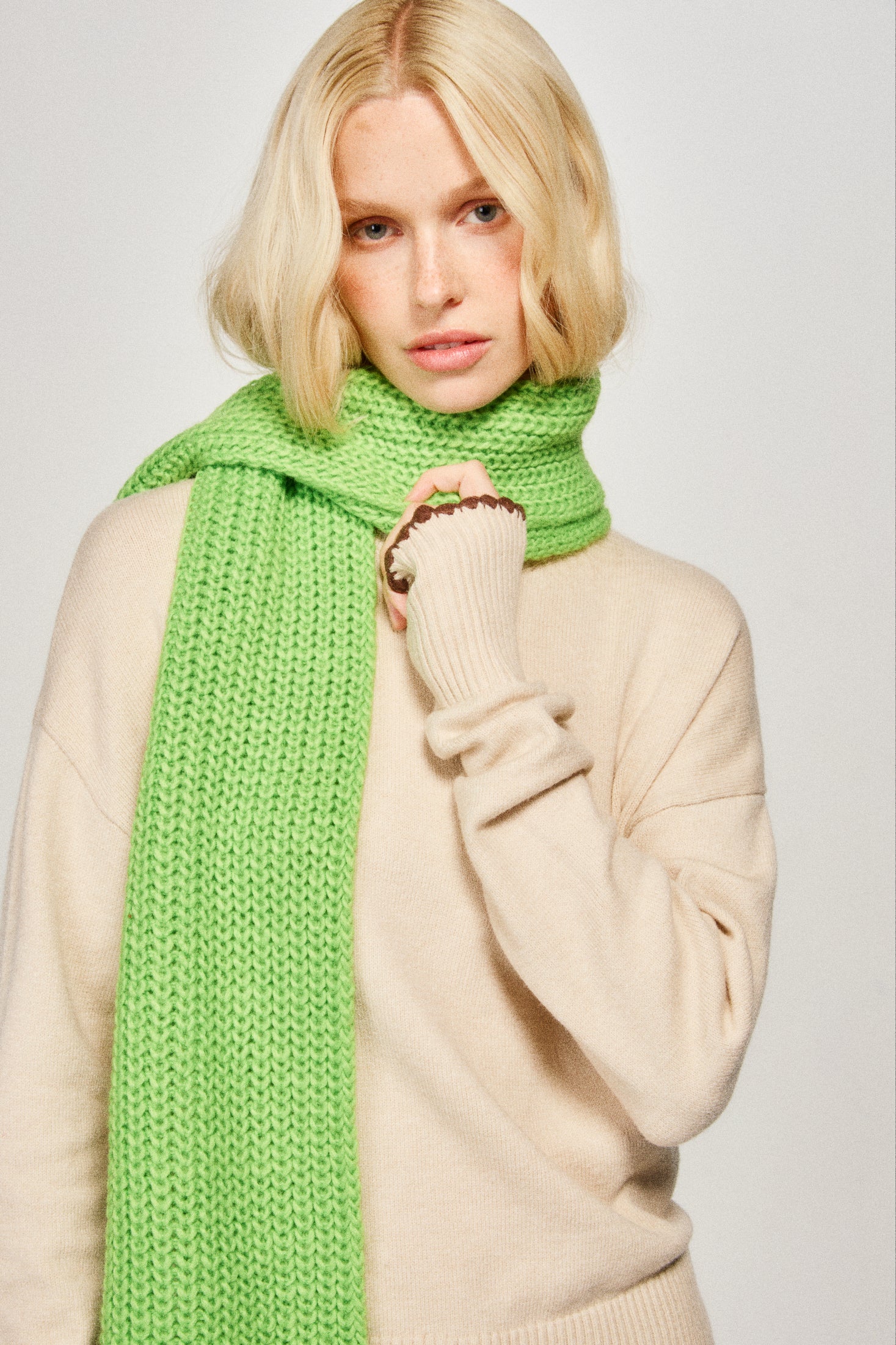 Winter Scarf - Lime Green - Dairy Boy