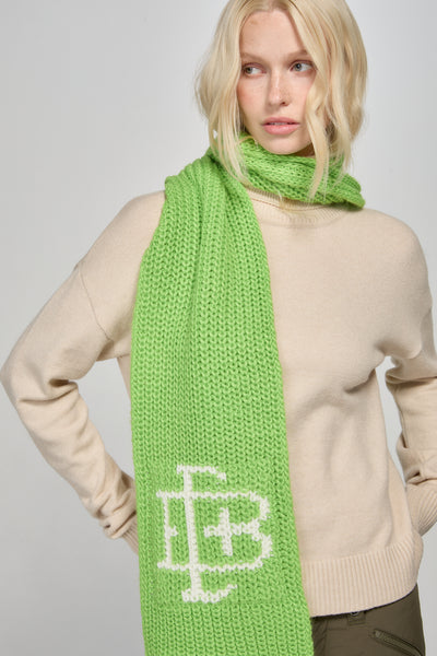 Winter Scarf - Lime Green