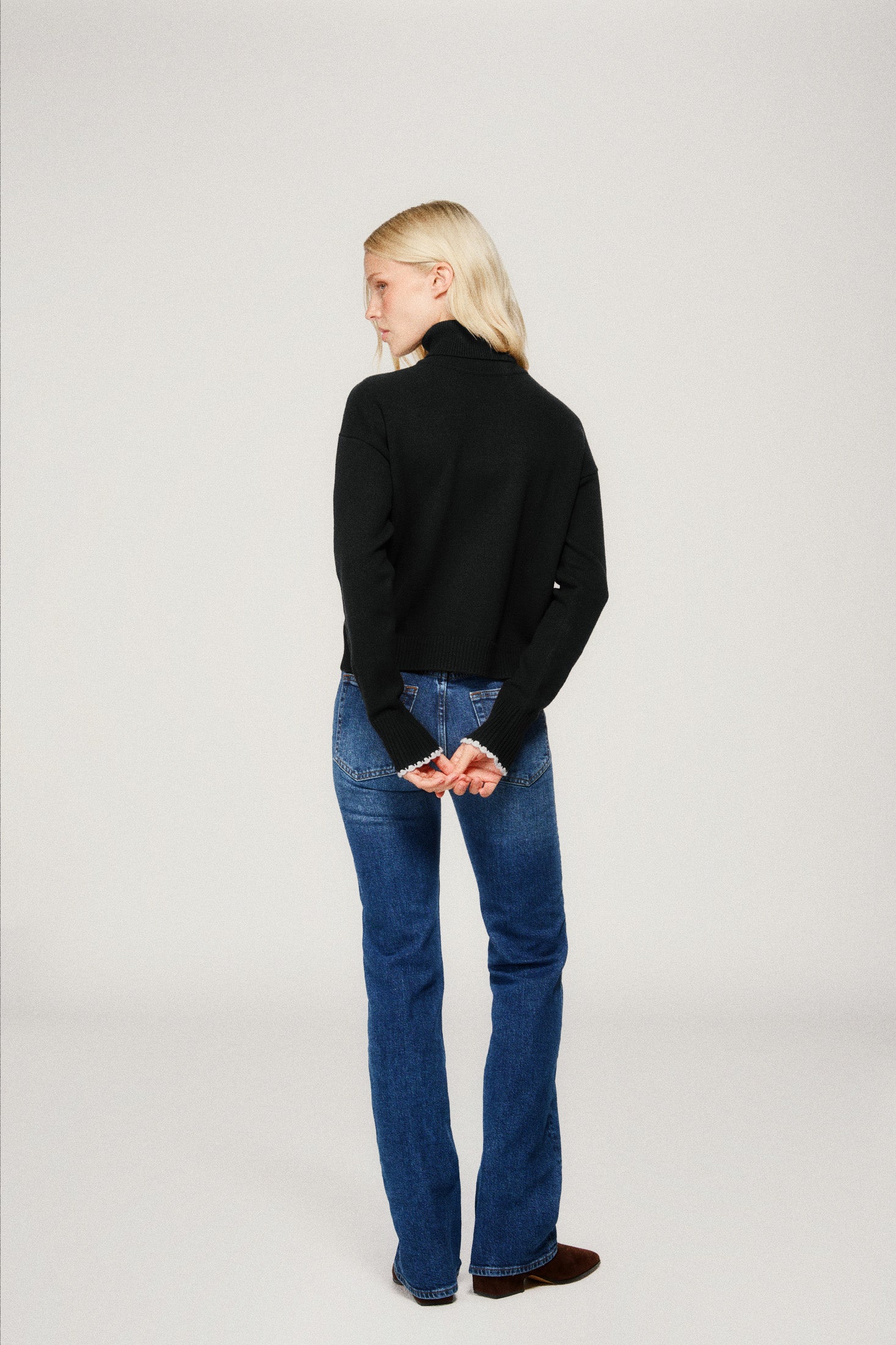 Ellie Turtleneck - Black - Dairy Boy