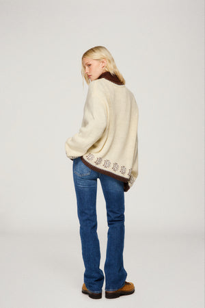 Deer Sweater - Soft Cream