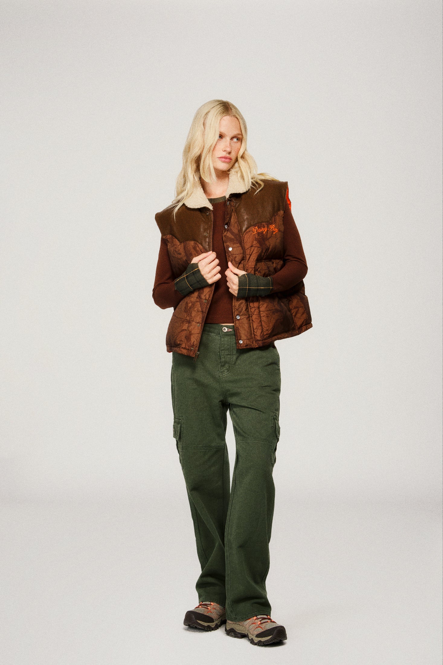 Mountain Puffer Vest - Chocolate Camo