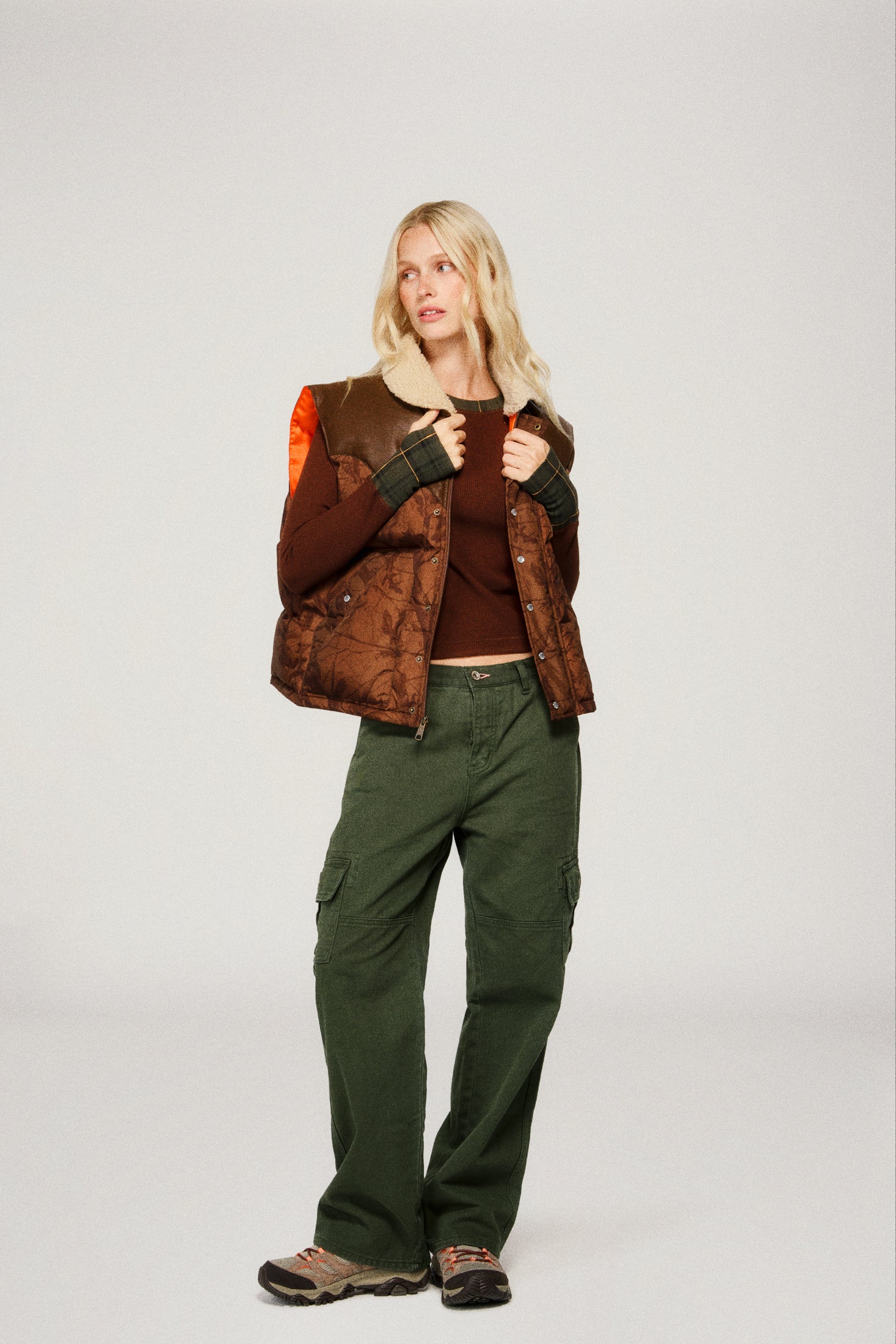 Mountain Puffer Vest - Chocolate Camo