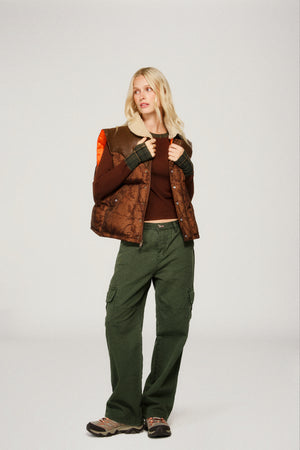 Mountain Puffer Vest - Lowcountry Camo