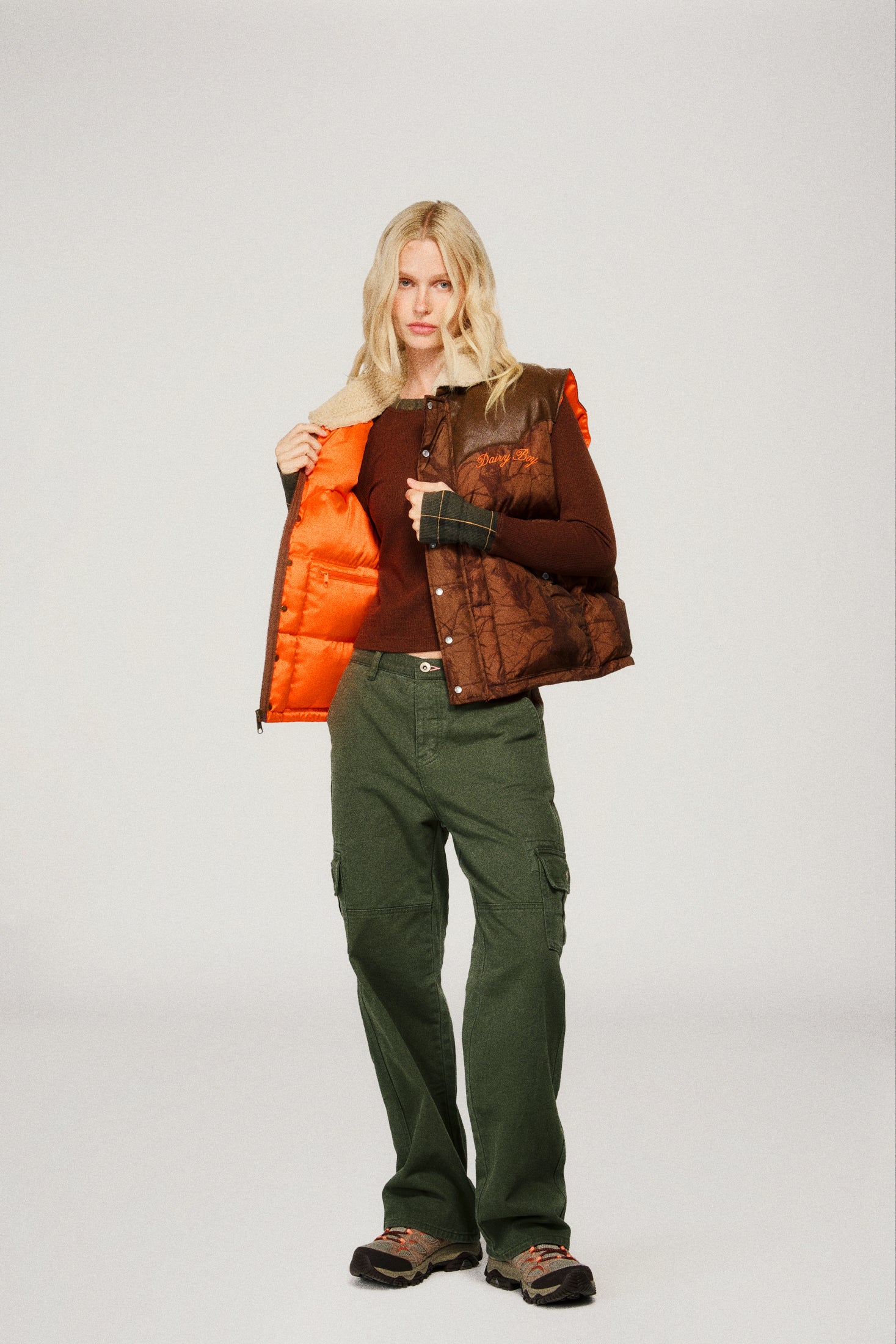 Mountain Puffer Vest - Chocolate Camo