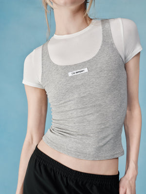 All In One Tee - Heather Grey