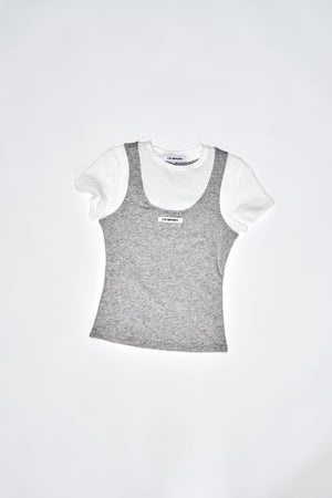 All In One Tee - Heather Grey