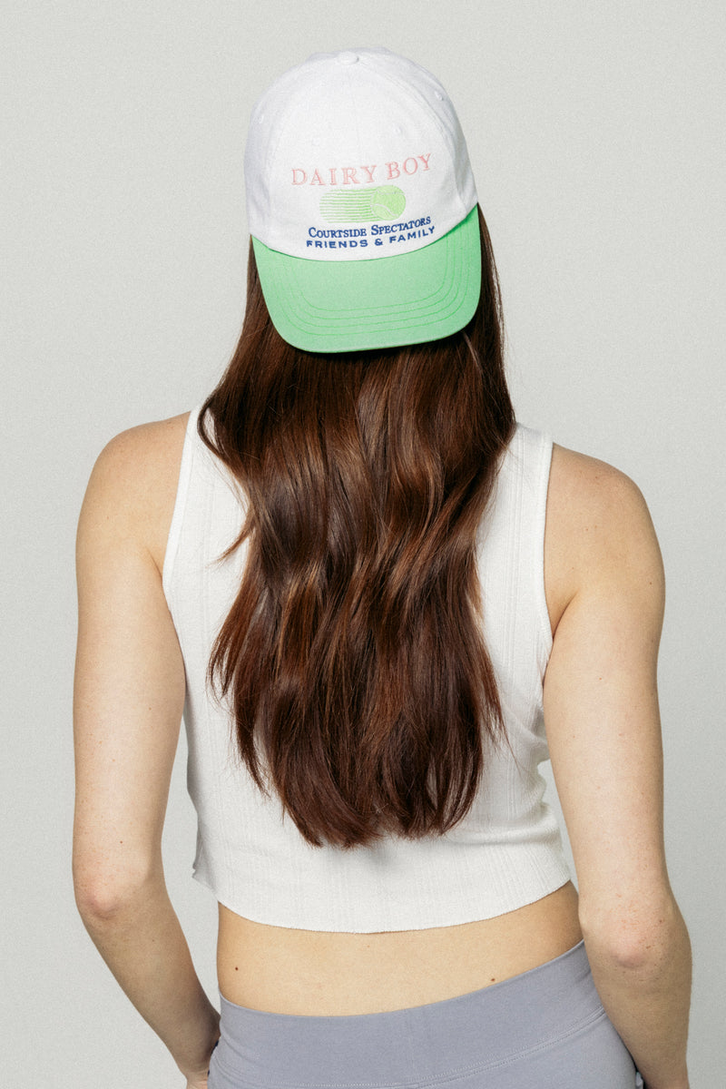 DB Spectators Tennis Cap - Lime - Dairy Boy display picture 1
