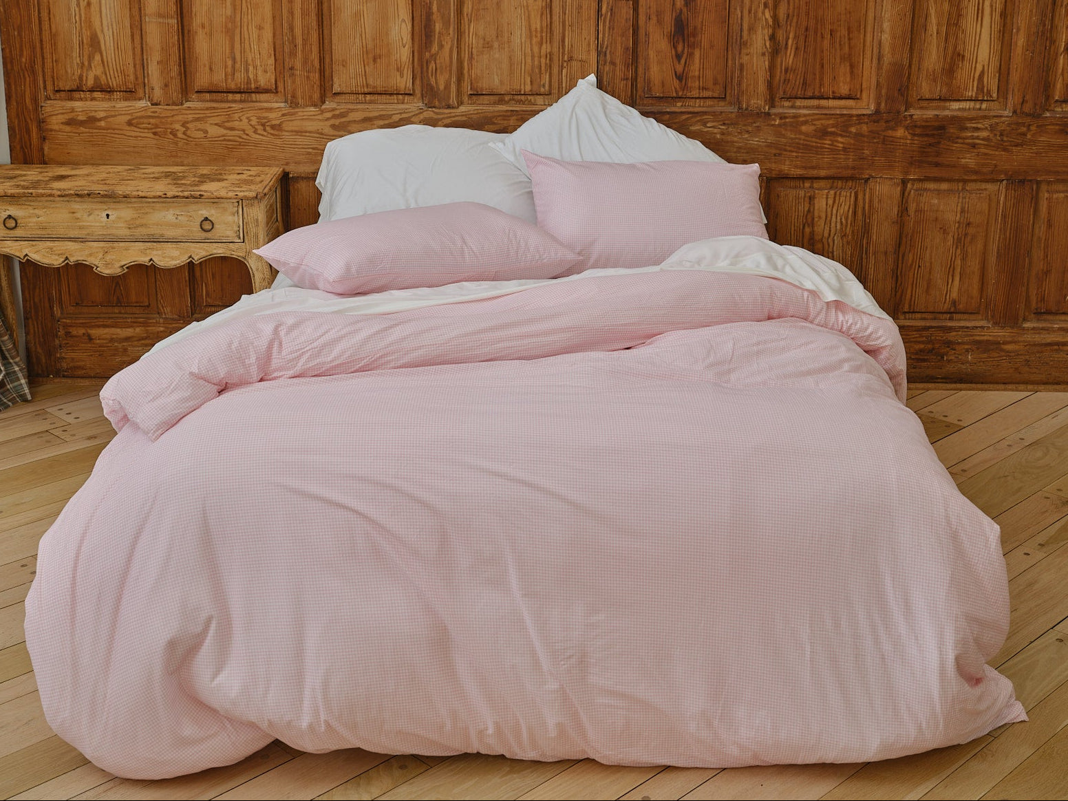 Farm Friends Bedding Kit - Pink Gingham