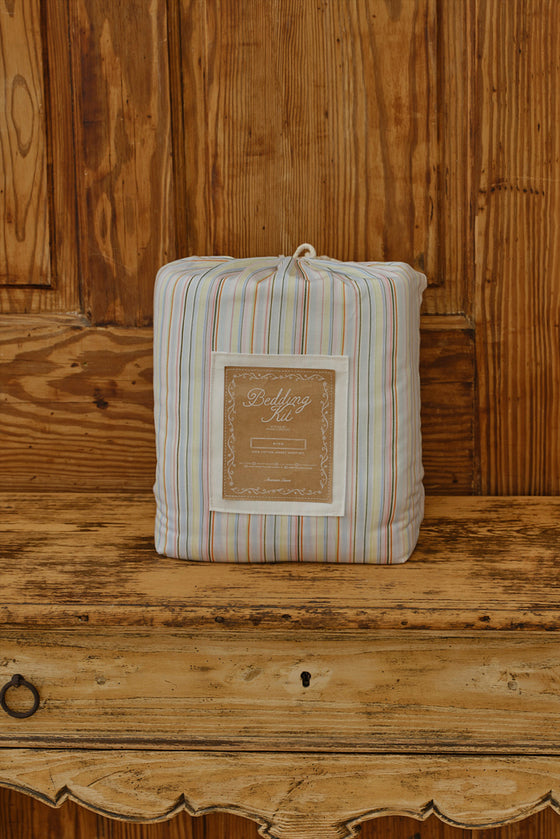 Farm Friends Bedding Kit - Ribbon Stripe