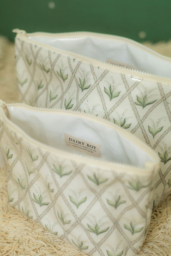 Lily of the Valley Makeup Bag - Lily of the Valley