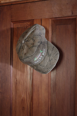 Neon Fish Trucker Hat - Evergreen Camo