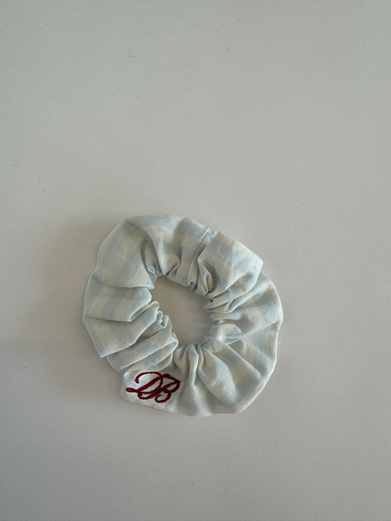 Everyday Scrunchie - Powder Blue Candy Stripe