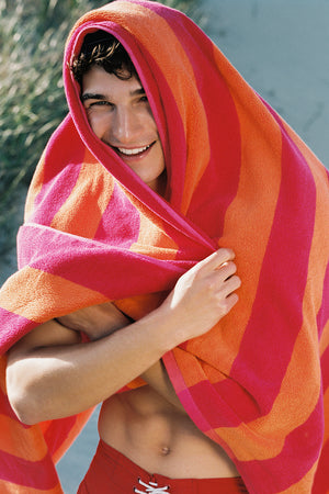 Shell & Sail Towel - Sunfish Stripe
