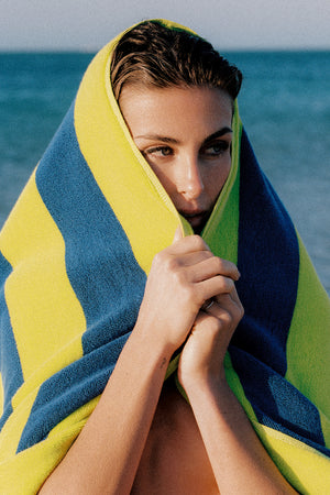 Shell & Sail Towel - Bluff Stripe
