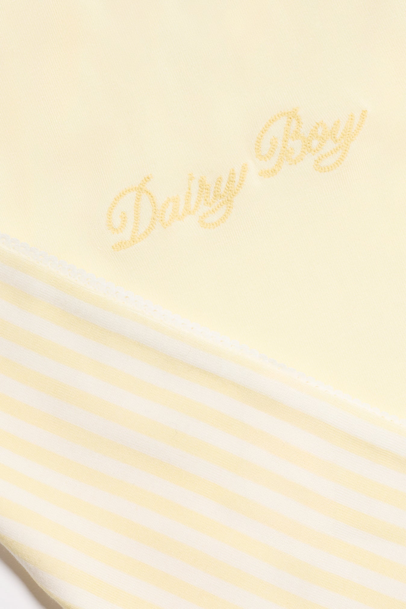 Lemon Pinstripe Robe