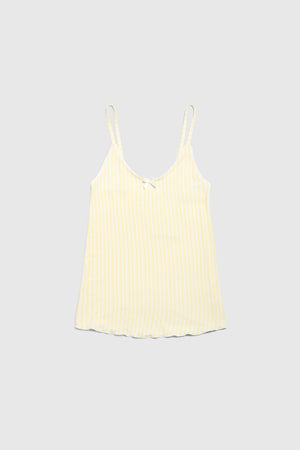 Butter Sleep Tank - Lemon Pinstripe